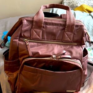 Pink diaper bag